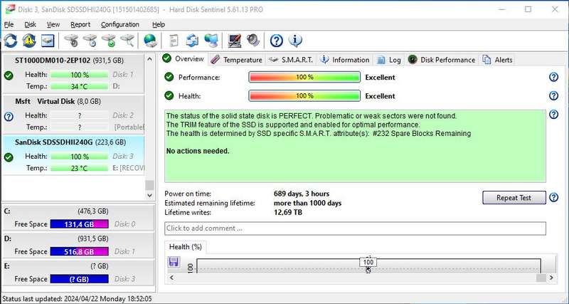 Sandisk 240GB SSD
