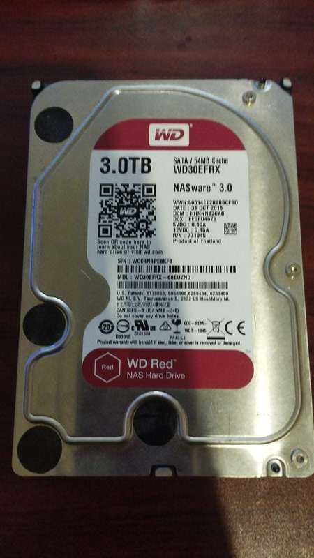 Western Digital WD30EFRX WD Red NAS Storage 3TB