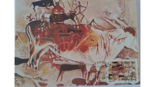1987 - RSA Rock paintings -  Maximum Cards