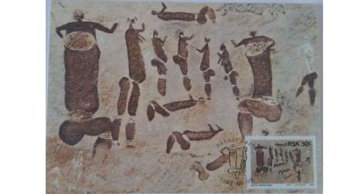 1987 - RSA Rock paintings -  Maximum Cards