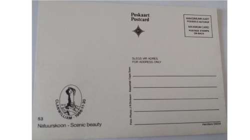 1986 - RSA Scenic Beauty -  Maximum Cards