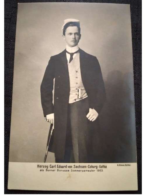 Hersog Carl Eduard von Sachsen Coburg Gotha - asl Bonner  Borusse Sommersemester, 1903 -  Unused Pos