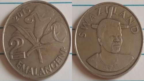 2015 - Swaziland - 2 Emalangeni - Lilies - Demonetised No -Aluminium-Bronze