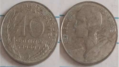 1980 - France - 10 centimes - Marianne - Demonetised Feb 2002 -Copper-aluminium-nickel