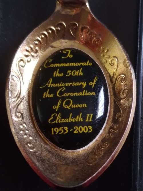 Collectors Spoon -  Gilt Plated - 50th Anniversary of Queen Elizabeth Coronation