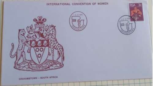 1978 -  RSA - International Convention of Woman -  FDC +  insert