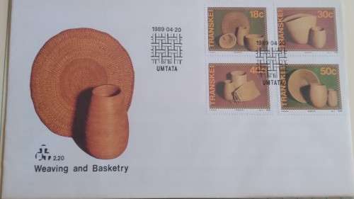 1989 -  Transkei -  2.20 - Weaving and Basketry -  FDC  +  Insert