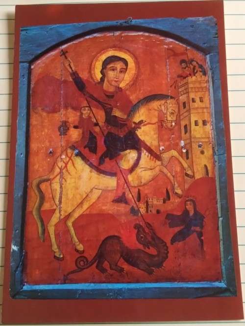 Vintage Unused Postcard - Egypt - Old Cairo -  Icon of St George