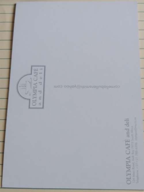 Unused Postcard - Kalk Bay - Olympia Café and Deli -  Exterior