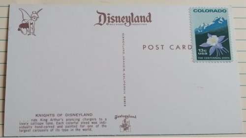 Vintage Unused Postcard - USA - Disney Postcard with Unused Postcard stamp