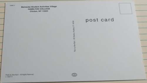 Vintage Unused Postcard - USA - Hamilton College -  Beinecke Student Activity Village