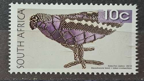 2010 -  South Africa - 10c - Beadwork -  Mint