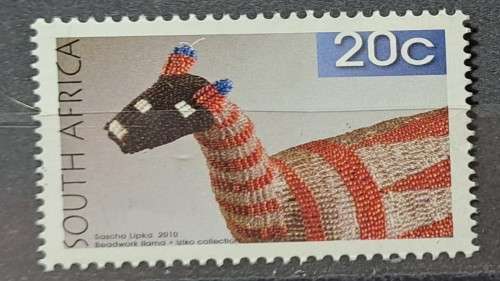 2010 -  South Africa - 20c - Beadwork -  Mint
