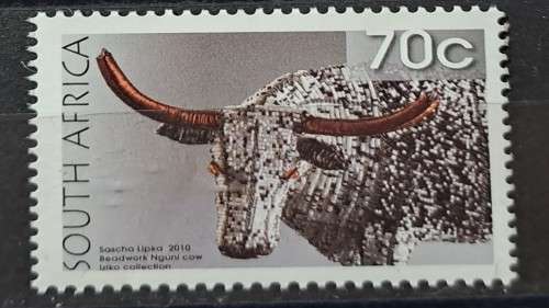 2010 -  South Africa - 70c - Beadwork -  Mint