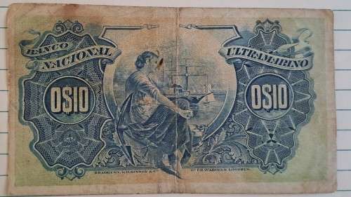 5 November 1914 - Portuguese Mozambique -  10 Centavos  - AL966, 787 -  Demonetised -  Yes