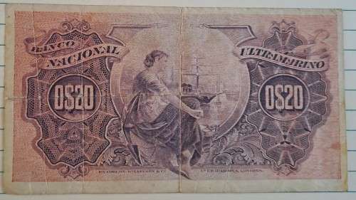 5 November 1914 - Portuguese Mozambique -  20 Centavos -  A4, 263, 520 - Demonetised -  Yes