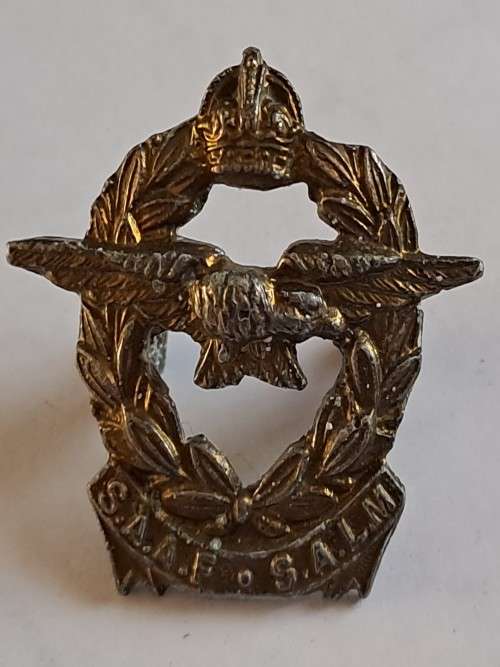 South African Army WW2 South African Air Force SAAF Africa Corps Cap Badge
