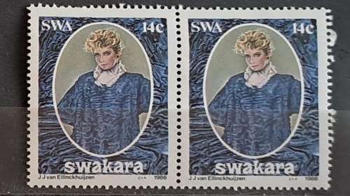1986 - SWA - Unused - Pair - Karakul Fur Industry - 14c