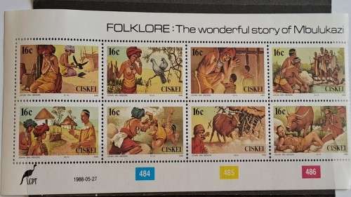 1988 - Ciskei - Unused - Folklore - 16c -  8 stamps