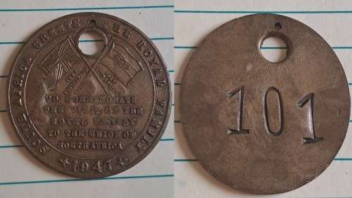 1947 - Souvenir Medal -  `To Commemorate the Visit of the Royal Family to the Union of South Africa`