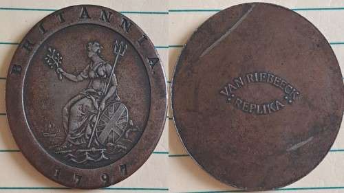 `Britannia 1797` Souvenir Medal - Van Riebeeck Replicas