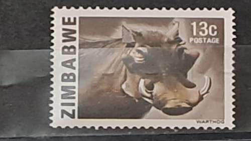 1980 - Zimbabwe -  Mint - 13c - Phacochoerus africanus