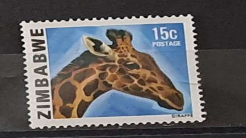 1980 - Zimbabwe -  Mint - 15c - Giraffa camelopardalis