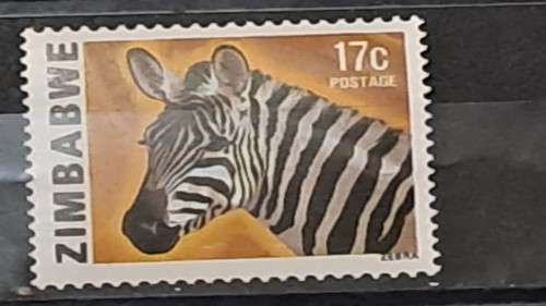1980 - Zimbabwe -  Mint - 17c - Equus burchelli