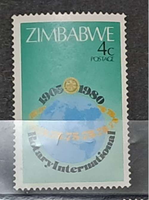 1980 - Zimbabwe -  Mint - 4c - The 75th Anniversary of Rotary International