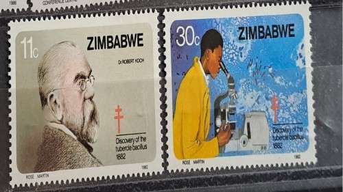 1982 - Zimbabwe -  Mint - 11c, 30c - The 100th Anniversary of Dr. Robert Koch`s Discovery of Tubercl
