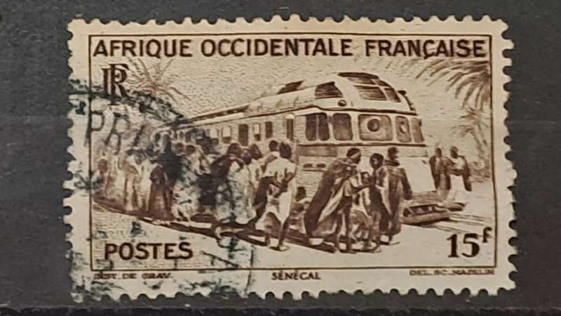 1947 - Senegal - French Officentale Africa  - 15F - Local Motives