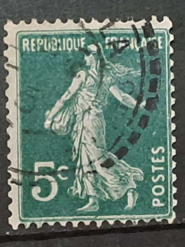1906-1920 - France - 5c - The Sower -  No Pedastal