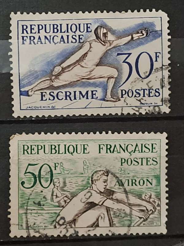 1953 - France - 30F, 50F - Sport