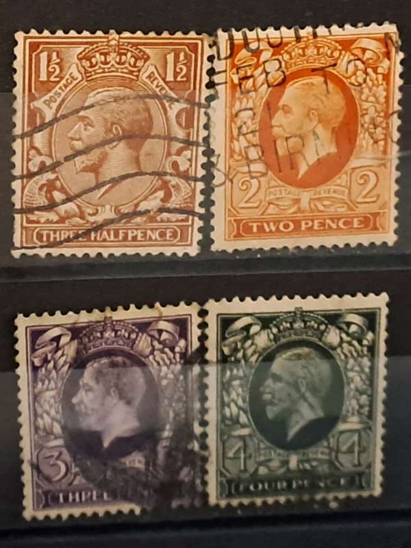 1912-1913 - GB - 1½, 2, 3, 4 - King George V