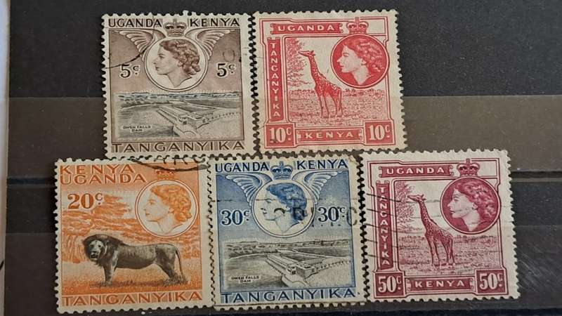 1954 - UKT - WM - 5, 10, 30c, 20c, 50c - Queen Elizabeth