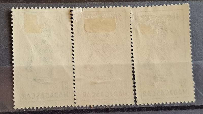 1946 - Madagascar -  Unused - 10, 30,40 - Local Motives