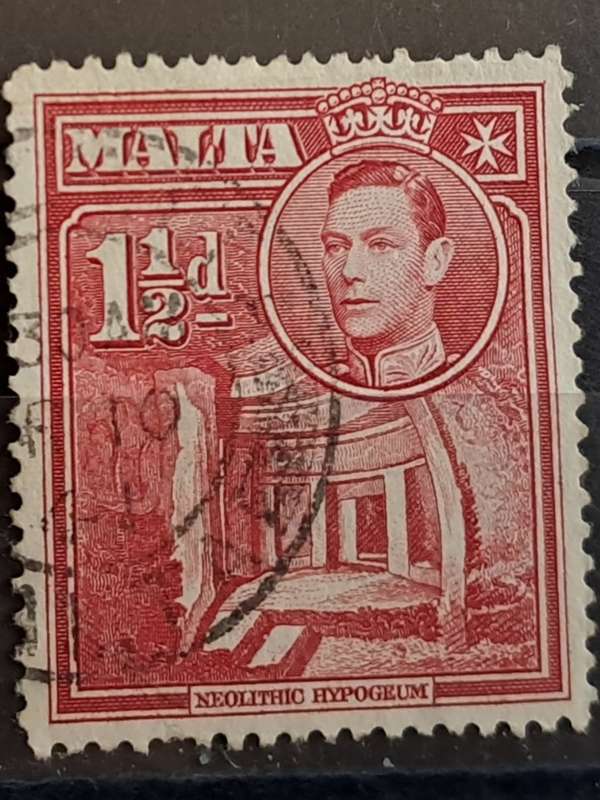 1938 - Malta - WM - 1½P - King George VI