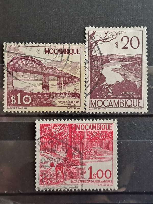 1948 - Mozambique - 10, 20, 1S00 - Local Motives