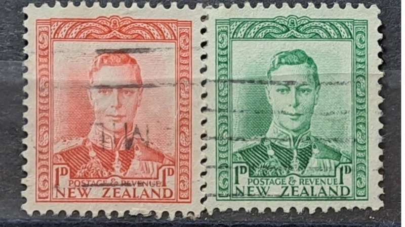 1938 - New Zealand -  WM - 1, 1 - King George VI