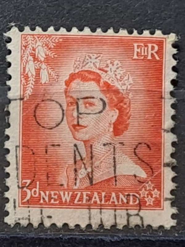 1954 - New Zealand -  WM - 3 - Queen Elizabeth