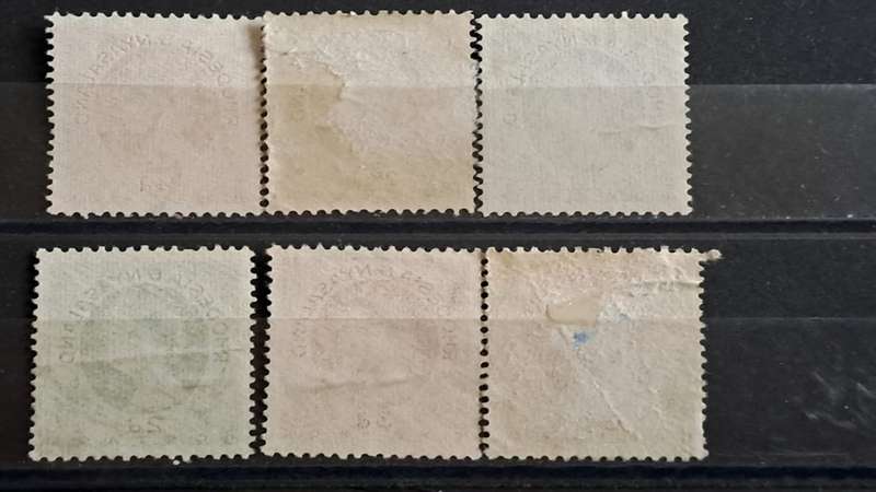 1954 - Rhodesia & Nyasaland (Zimbabwe) - ½, 2½, 1, 2, 3, 6 - Queen Elizabeth