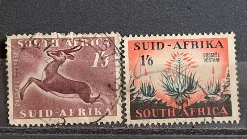 1953 - South Africa - WM - 1´3Sh´P, 1´6Sh´P - Local Motives`