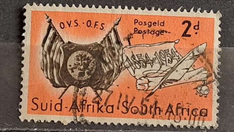 1954 - South Africa - WM - 2 - The 100th Anniversary of the Founding of Orange Free State
