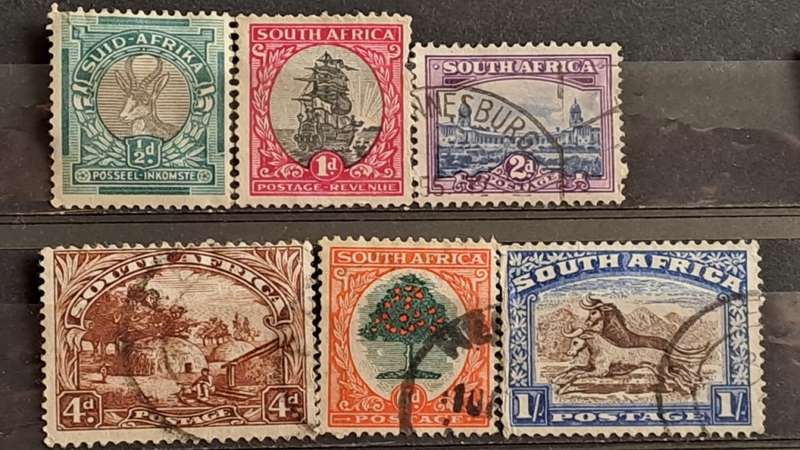 1947 - South Africa - WM - ½, 1, 2, 4, 6, 1 - Local Motives