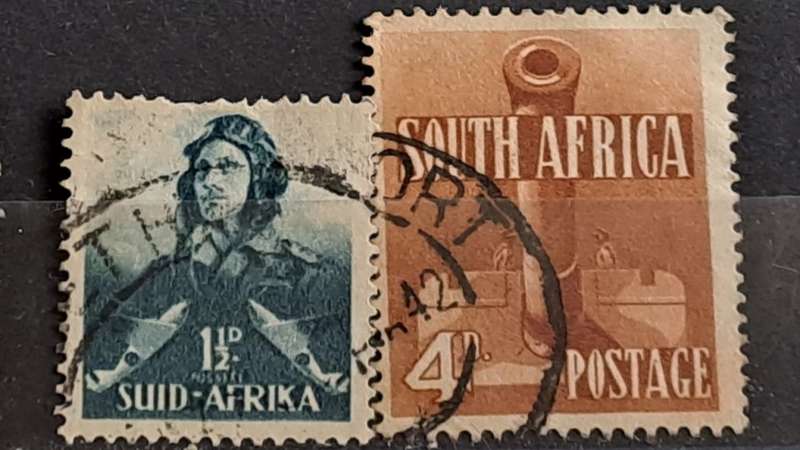 1942 - South Africa - WM - 1½, 4 - War Effort