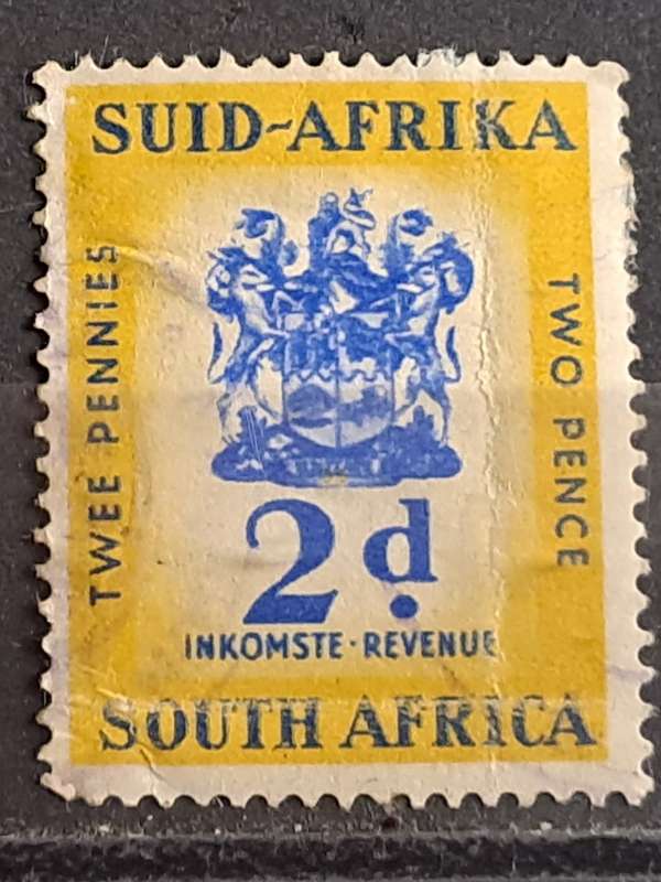 1955 - South Africa - WM - 2 - Revenue Stamps