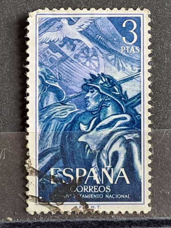 1956 - Spain - 3 - The 20th Anniversary of the National Survey
