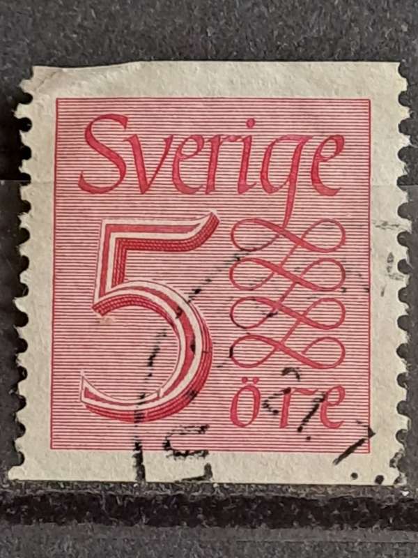 1951 - Sweden - 5 - Numerical Stamp