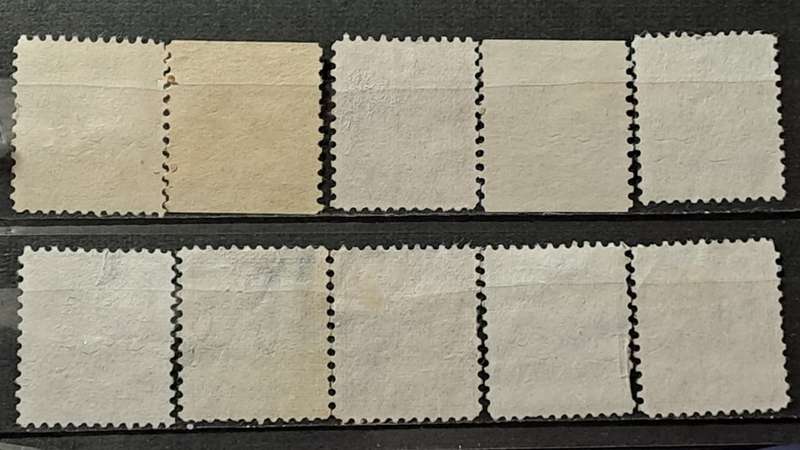 1938-1939 - USA - 1, 1½, 2, 3, 5, 7, 20, 25, 30, 50 - Presidential Issue