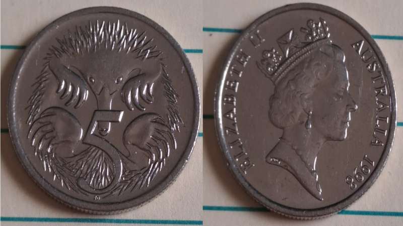 1999 - Australia  -  AU/UNC - 4th portrait of Queen Elizabeth II - Demonetised - No - Copper-nickel